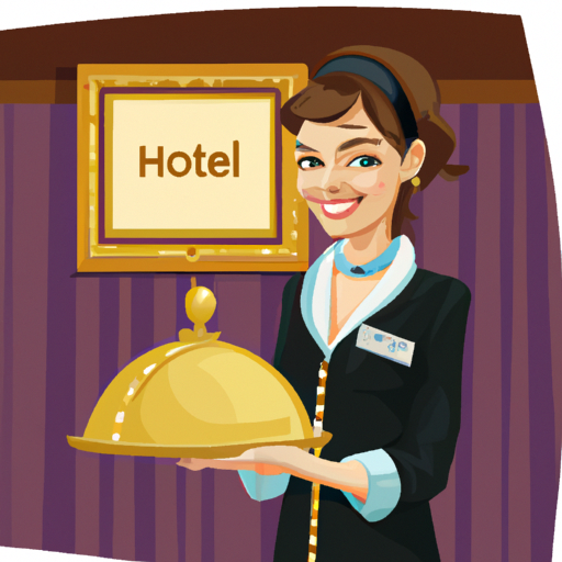 איש צוות חייכן של המלון מוכן לשרת את האורחים