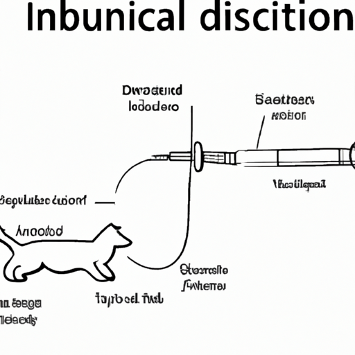 A diagram illustrating the mechanism of a needleless dog insulin auto injection